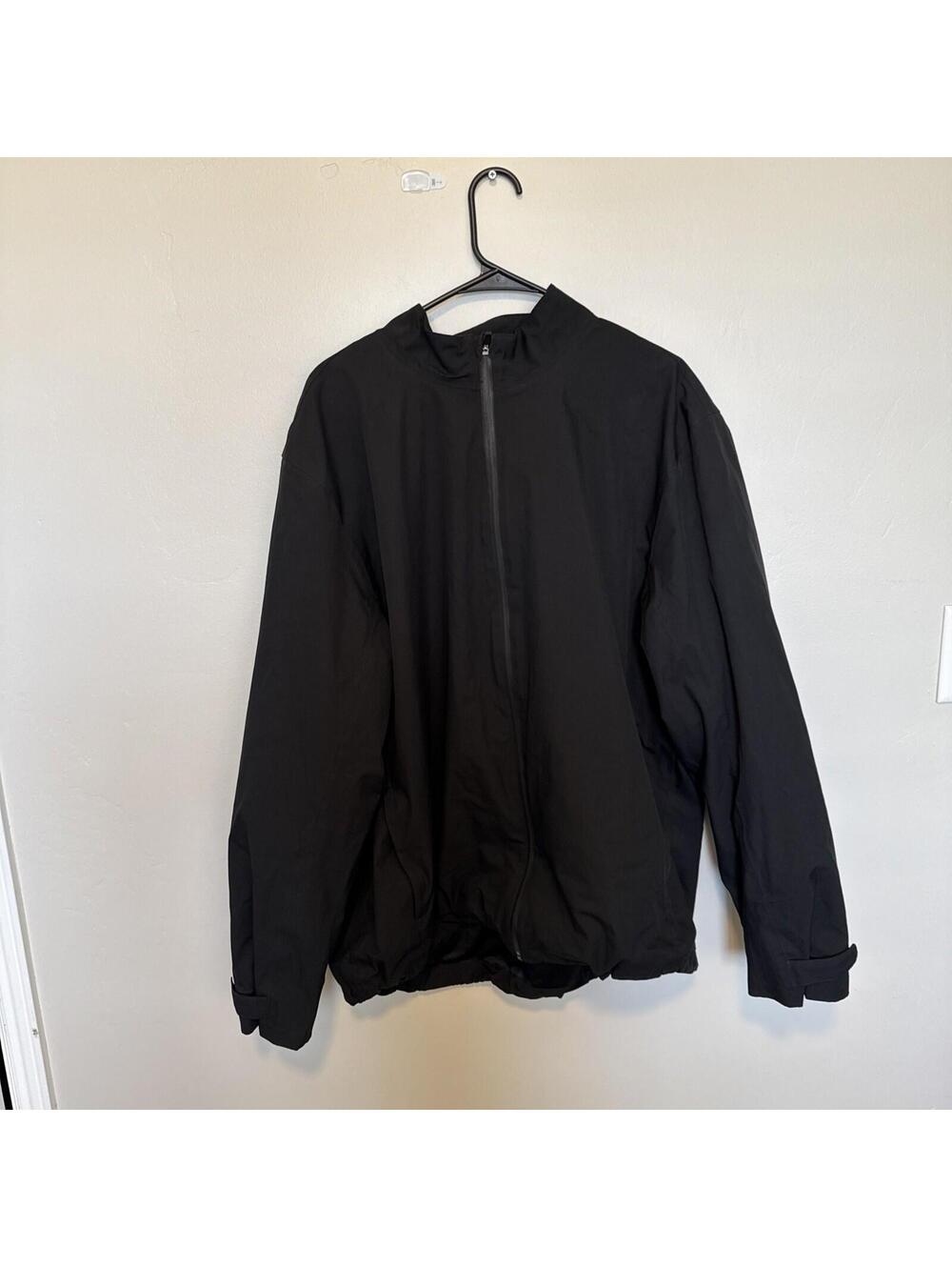 Walter Hagen Golf Pullover Black Sz XXL Full Zip Men Outdoor Athletic Windbreak